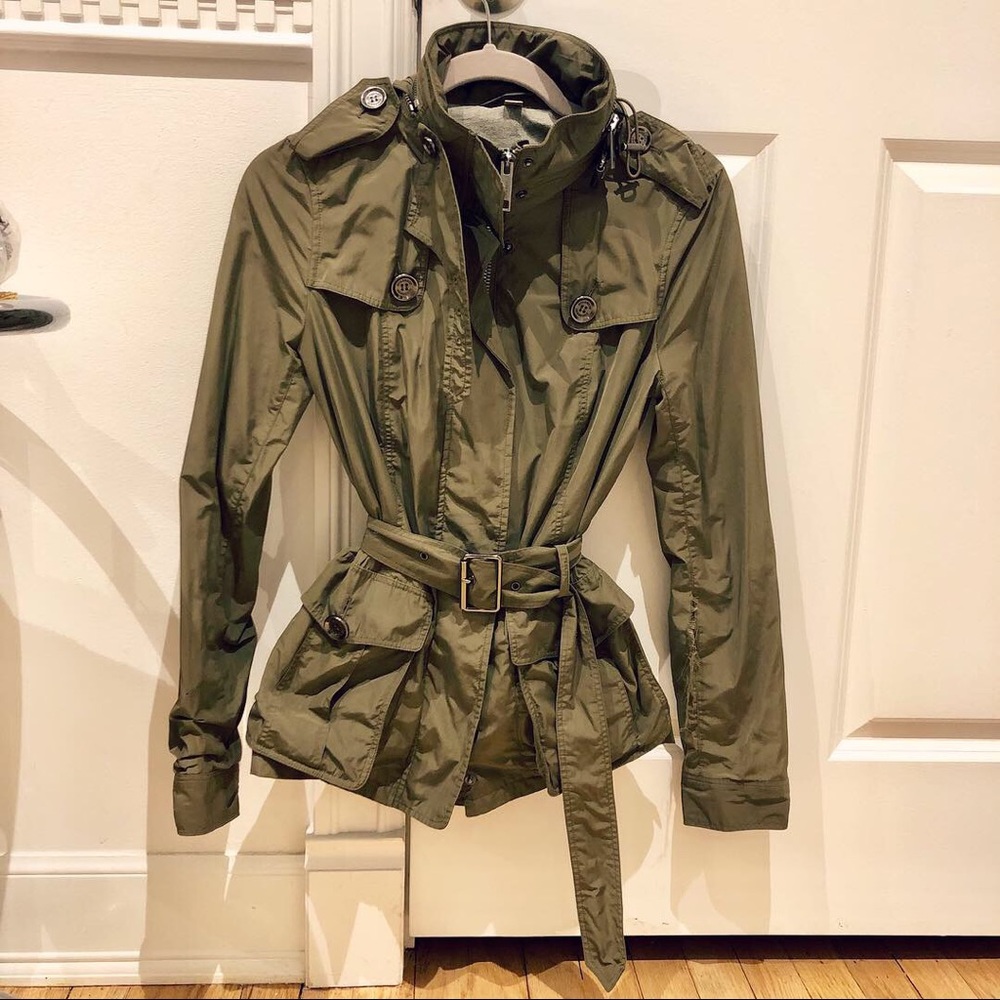 Authentic Burberry olive green jacket
